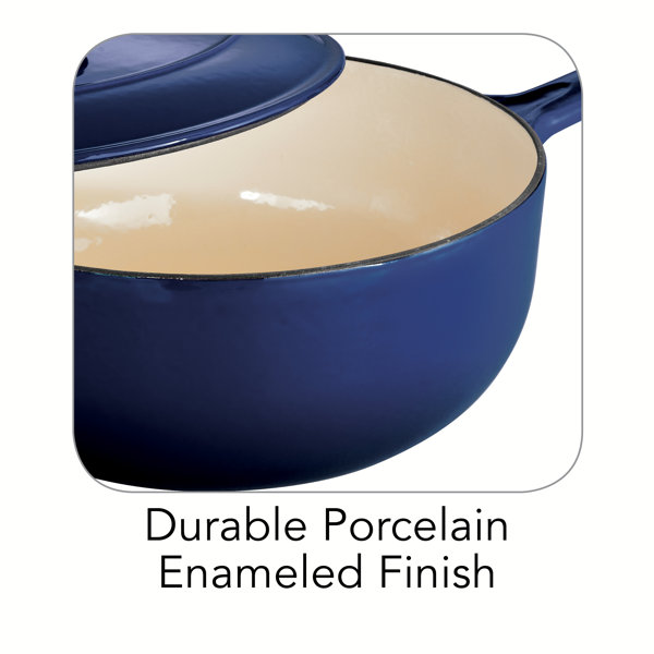 Tramontina Gourmet Enameled Cast Iron Covered Saucier & Reviews Wayfair